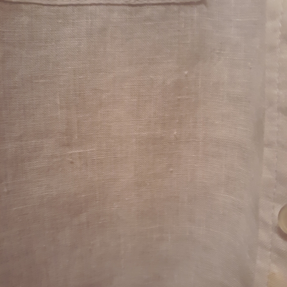 INC Concepts Petite White Button Down Linen Shirt 10P - Picture 10 of 16